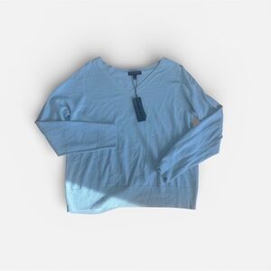 NWT Banana Republic 100% Merino Sweater L pale green